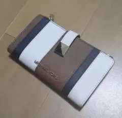 MICHAEL KORS 二つ折り財布 ストライプデザイン