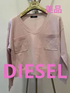 DIESEL ピンク Vネックニット 長袖のサムネイル
