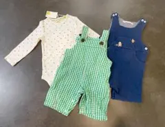 boden新品ロンパース、LaStellaカバーオール 、familiarおまけ