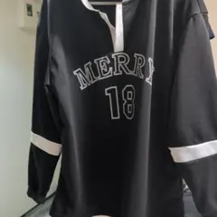 SHEIN ラガーシャツ Mサイズ ブラック