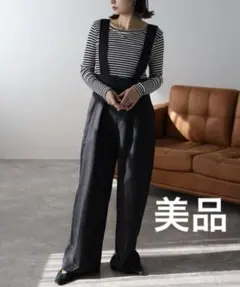ボンジュールサガン　 ハイウエストサロペットパンツのサムネイル