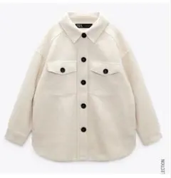【ZARA】ソフトシャツジャケット