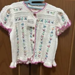 メゾピアノ カーディガン　Lサイズ　１３０〜？　レトロ