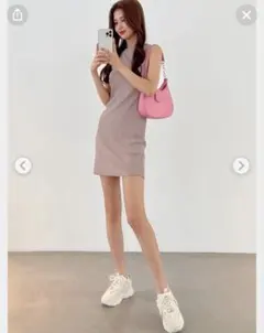 グレイル　ノースリーブリブミニワンピースのサムネイル