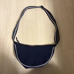 ユニクロ　ラウンドミニショルダー バッグ ネイビー