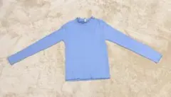 GU ジーユー　キッズ　長袖リブカットソー　130