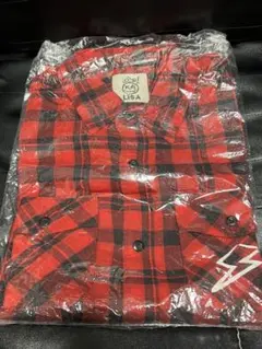 Lisa チェック シャツ　ライブ カクテルチェックシャツ ¥7,200 フリーサイズ ライブも普段着