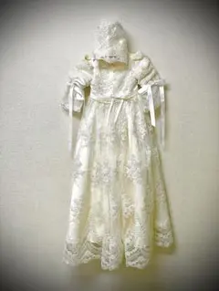 【新品】アイボリー ベビーレース/ベビーセレモニードレス