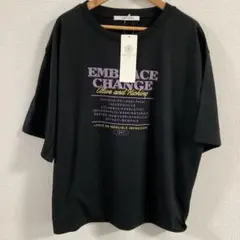 ルノンキュール ブラックTシャツ　フリー