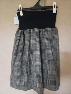 HappyHot リブスカート チェック M