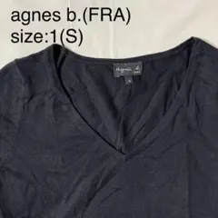 agnes b.(FRA)コットン/カシミヤハイゲージVネックニットのサムネイル