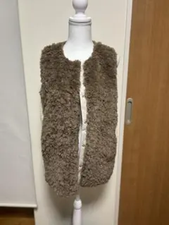 Wrapinnine9ラッピンナインブラウン ファー切替ボアベスト