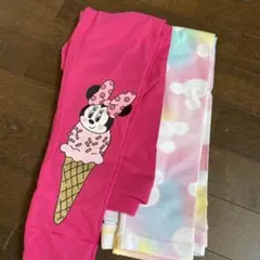 140㎝　スパッツ　ズボン　新品　ミニー　ミッキー　ボトムス　キッズ　レギンス