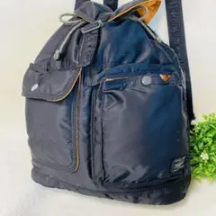 廃盤✨ポーター タンカー リュック バックパック ナイロン 巾着 黒