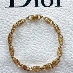 Dior クリスチャンディオール ロゴ　ブレスレット ゴールドのサムネイル