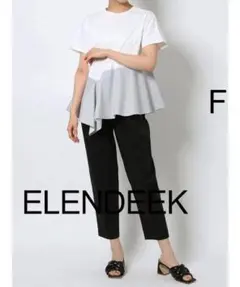 本日限り特価ELENDEEKtシャツフィンコンビネーションカットソーレディースF