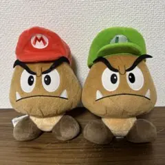 【2個セット】　任天堂　スーパーマリオ 64DS　クリボー＆キノコぬいぐるみ