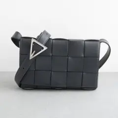 ボッテガヴェネタ カセット バイカラー ブルーグレー ショルダーバッグ 23AW