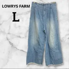 LOWRYS FARM ストレートデニム ライトブルー L レディース