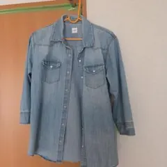 BROWNY VINTAGE デニムシャツ Lサイズ　七分袖
