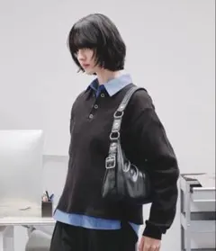 selle glantサイドデザインタックハーフムーンバ