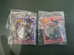 サンリオ　シャカシャカフレークシール風チャーム　ハンギョドン クロミ