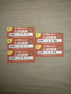 おふろの王様　海老名店　回数券5枚　9月29日までのサムネイル
