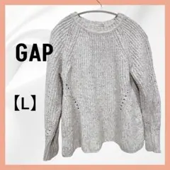 GAP コットン長袖セーター L カジュアル　ショート丈