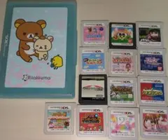3DS DS ソフト13点セットまとめ売り リラックマケース付き