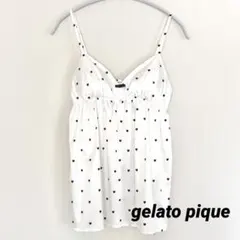 【美品】gelato piqueジェラートピケ ハート柄キャミソールのサムネイル
