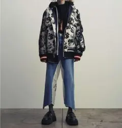 BODYSONG. 総柄 再構築 ボンバー フライト ジャケット BODYSONG. 総柄 再構築 ボンバー フライト ジャケット - メルカリ