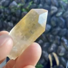 美しい黄金・クローライト共生】ヒマラヤ産ゴールデンヒーラー 水晶