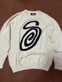 Stussy CURLY S SWEATER ナチュラル