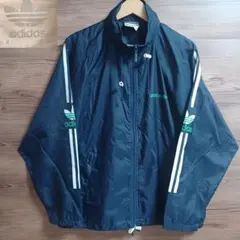 【タイ製】adidasナイロンジャケットブルゾン　ジャンパー　収納フード