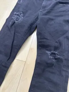 値下げ！AZUL by moussyダメージ加工 黒 スキニーパンツ M