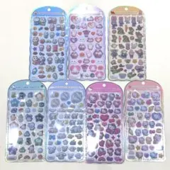 コットンパフィーシール　7枚セット