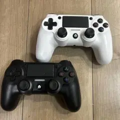 PS3 PS4 互換　コントローラー　 ホワイト　ブラック　動作確認済み　2個