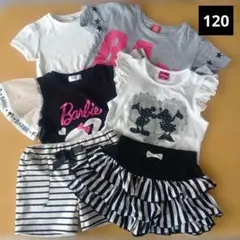 夏物！サイズ120Ｔシャツ4枚 半ズボン1枚 スカート 1枚 まとめ売りのサムネイル