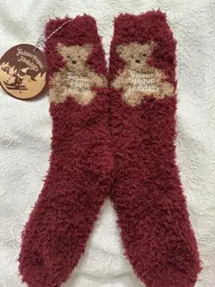 gelato piqueジェラートスノーベア　ソックス　赤　RED