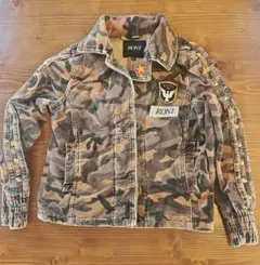 RONI ジャケット迷彩 キッズ　M130程度　中古品／フード欠品　スレ傷など