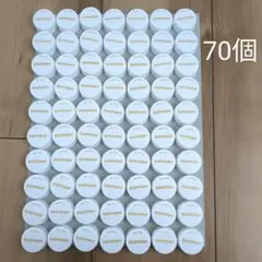ペットボトルキャップ 白系70個 金文字 サントリー 蓋 ふた ハンドメイド