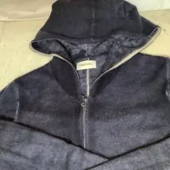 ⭐️DIESEL ダークグレー フルジップパーカー　ダメージ加工サイズS