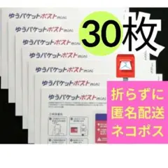 【30枚】即発送◎ ★匿名★帯付き★ゆうパケットポスト mini ミニ 封筒
