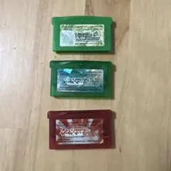 ⚠️動作未確認⚠️ ポケットモンスター ルビー エメラルド リーフグリーンソフト