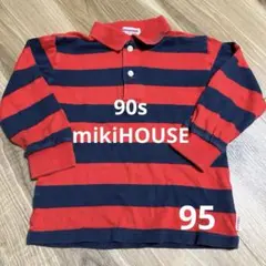 90s/オールドミキハウス/MIKI HOUSE/長袖//ロンT/ラガーシャツ