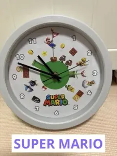 スーパーマリオ 掛時計 1番くじ　直径約30cm