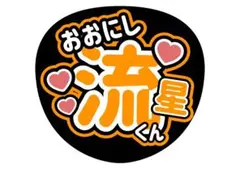 大西流星　うちわ文字　応援グッズ