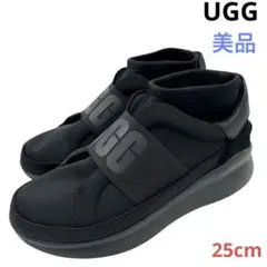 〈美品〉UGG アグ【25cm】ニュートラスニーカー 黒 ブラック