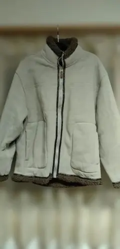 Glorious Time ボアジャケット ベージュとブラウン