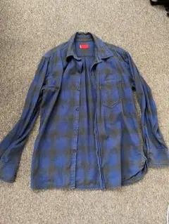 古着　リーバイス　オンブレチェックシャツ　ネルシャツ　カートコバーン　Y2K 春